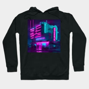 Amazing Neon motel in cyberpunk Hoodie